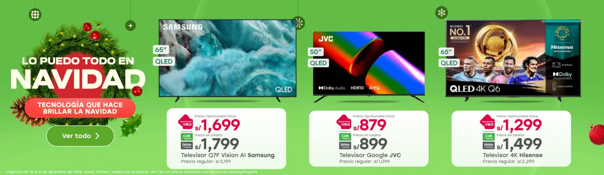 Catalogo de Catálogo Tottus 18 de diciembre al 21 de diciembre 2025 - Pag 1