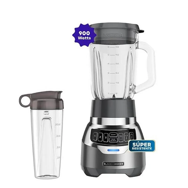 Licuadora Silenciosa Black+Decker 900W con 4 Cuchillas