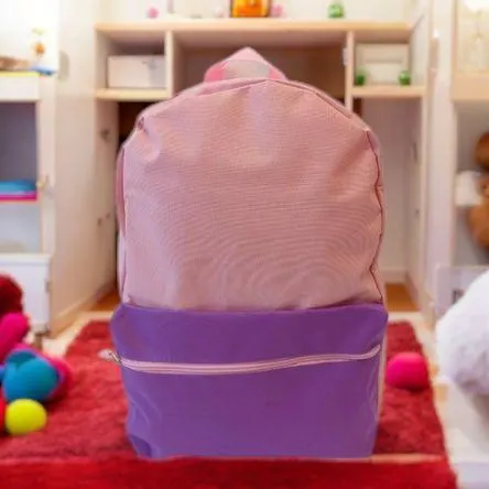 Mochila Bicolor Rosa/Lila 40x30cm Orange