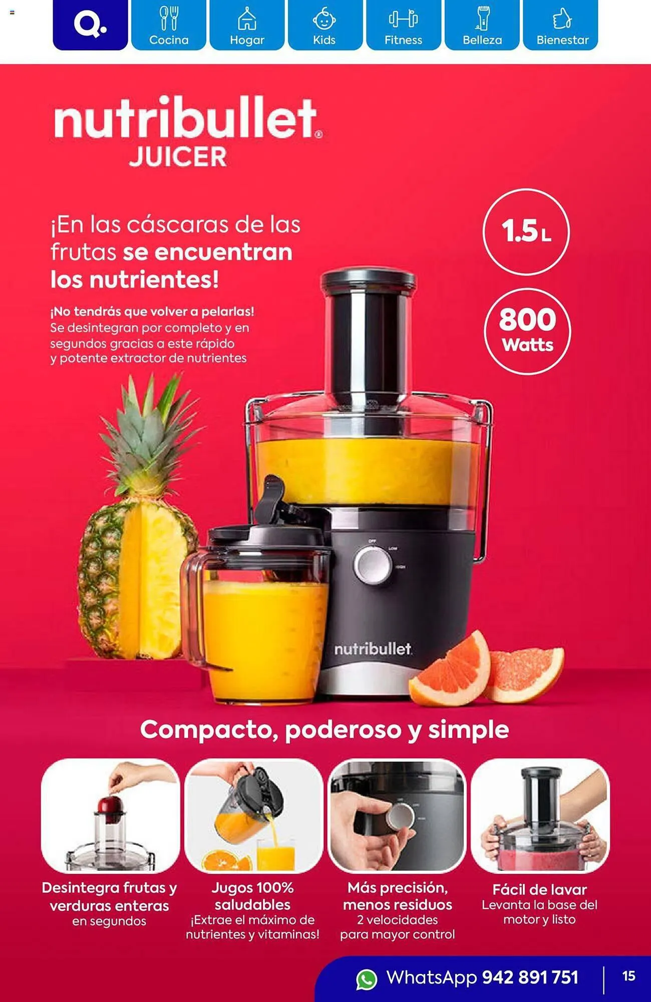 Catalogo de Catálogo Quality Products 2 de octubre al 31 de octubre 2023 - Pag 15