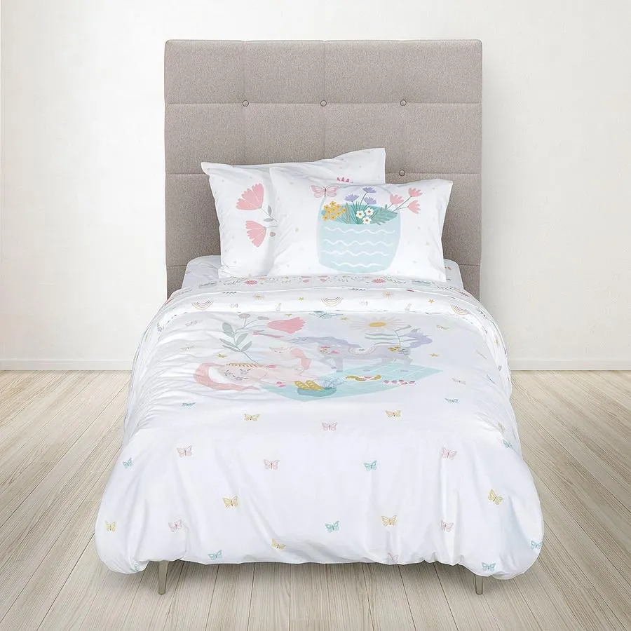 Sábana 200 Hilos Algodón Kids Unicornio