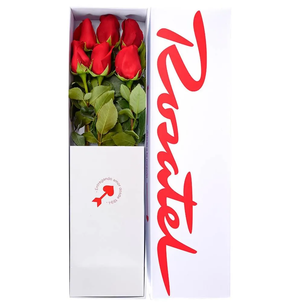 Caja Rosatel con 6 Rosas