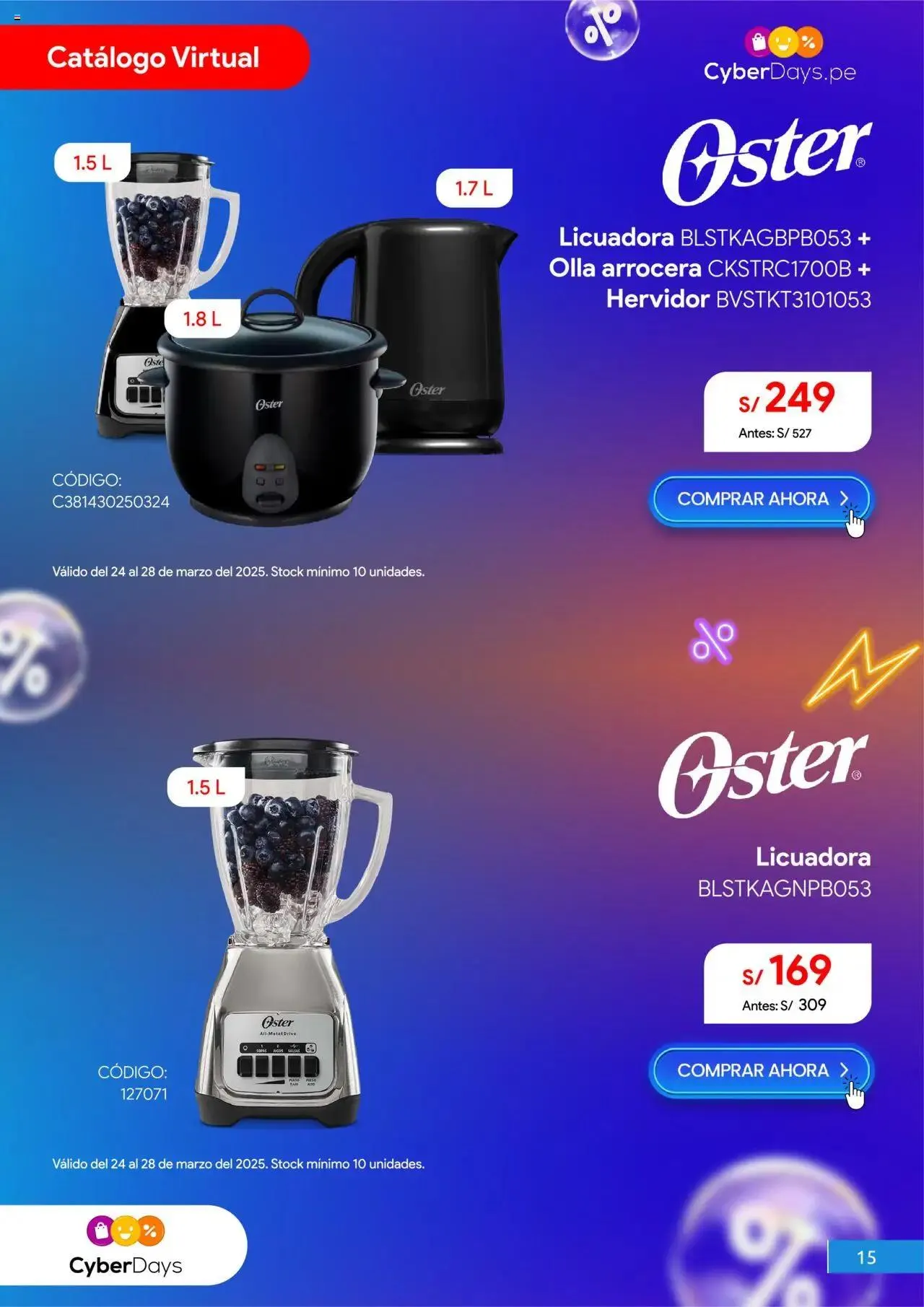 Catalogo de Hiraoka - Digital Cyber Days 24 de marzo al 28 de marzo 2025 - Pag 15