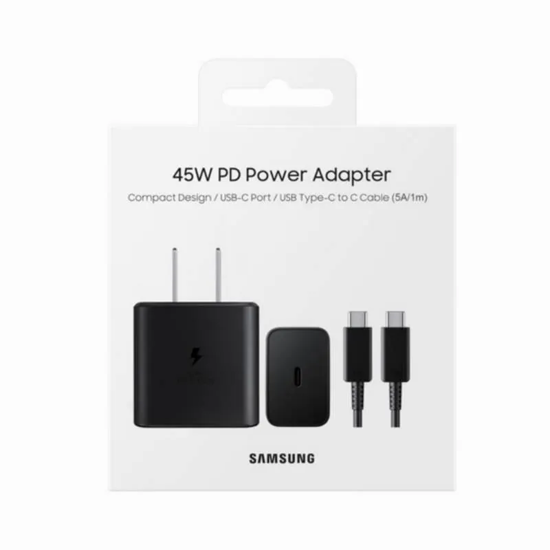 Cargador Samsung 45W Carga Rapida Tipo C -Negro