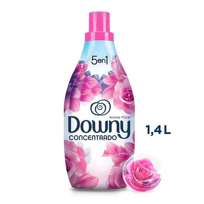 Suavizante de Telas DOWNY Floral Concentrado Botella 1.4L