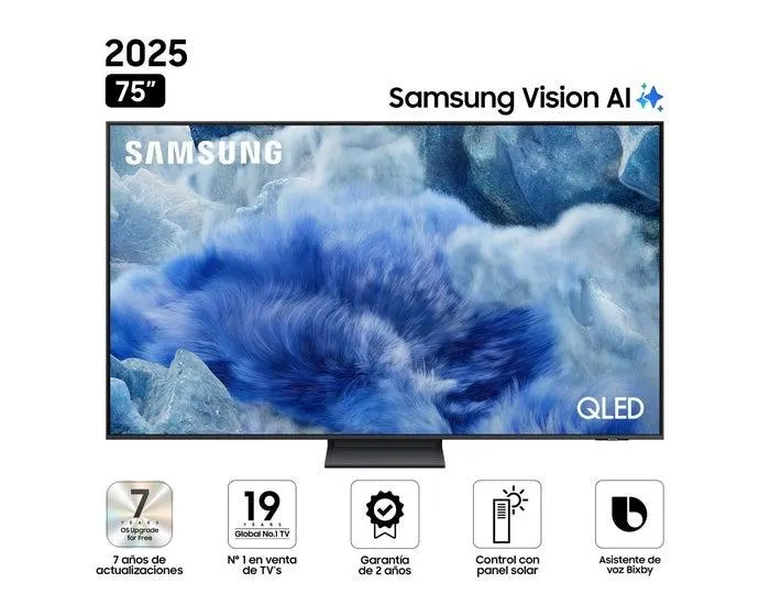 Televisor Samsung Smart TV 75" QLED 4K UHD QN75Q8FAAGXPE