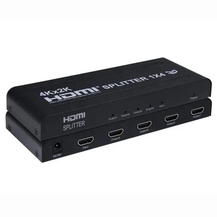 Splitter Divisor Transmisor HDMI de Video con Audio 1x4 4K SMF7847
