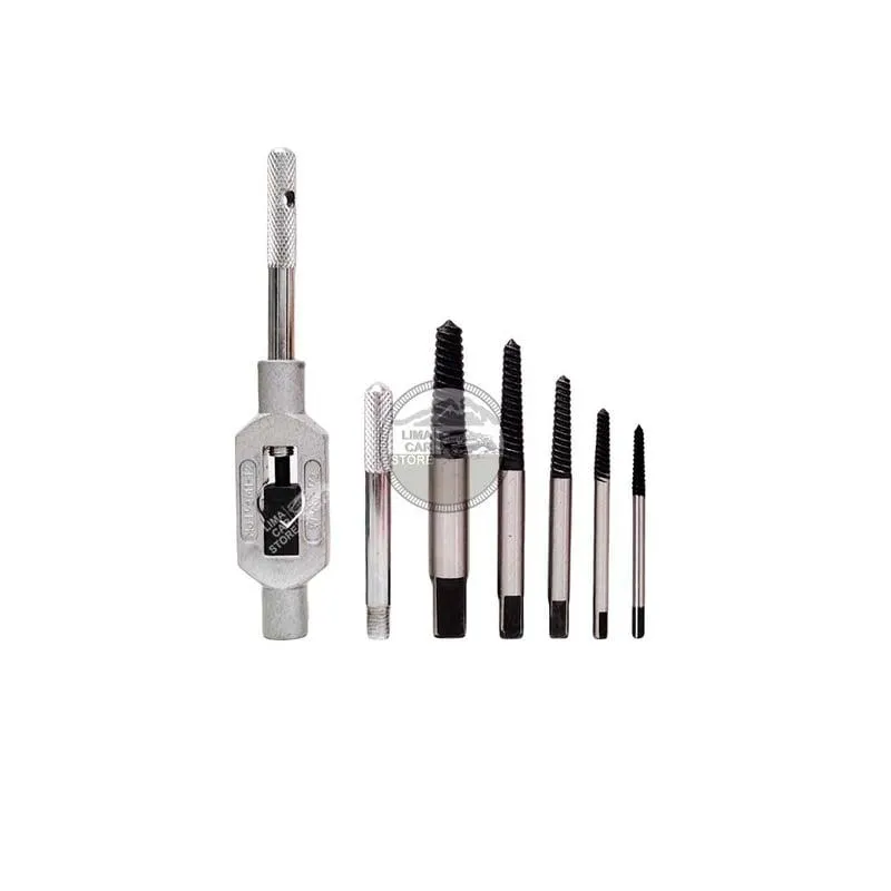 Extractor De Tornillo 7 Pzas Quita Perno Broca Roto 3-25mm