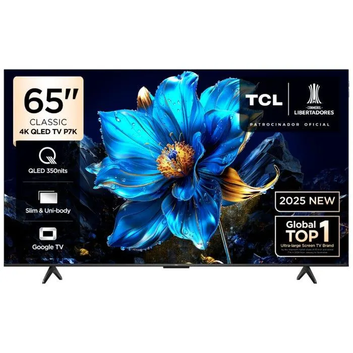 TV TCL 65" QLED 4K UHD Google TV 65P7K
