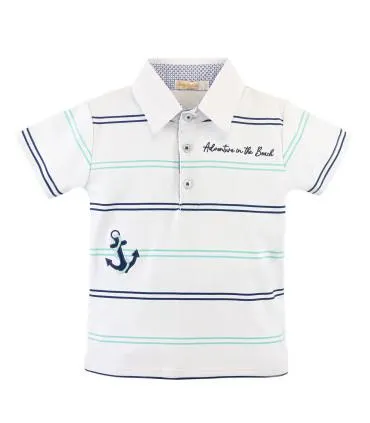 Polo Cuello Box Estampado | Colección Road Trip