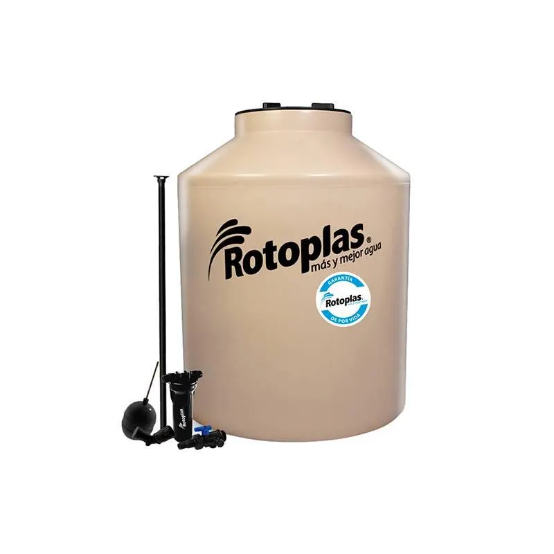 TANQUE PARA AGUA DE 1,500 LTS COLOR ARENA CON KIT DE ACCESORIOS