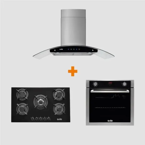 Encimera 069 + Campana Venus Classic + Horno Eléctrico 012V2