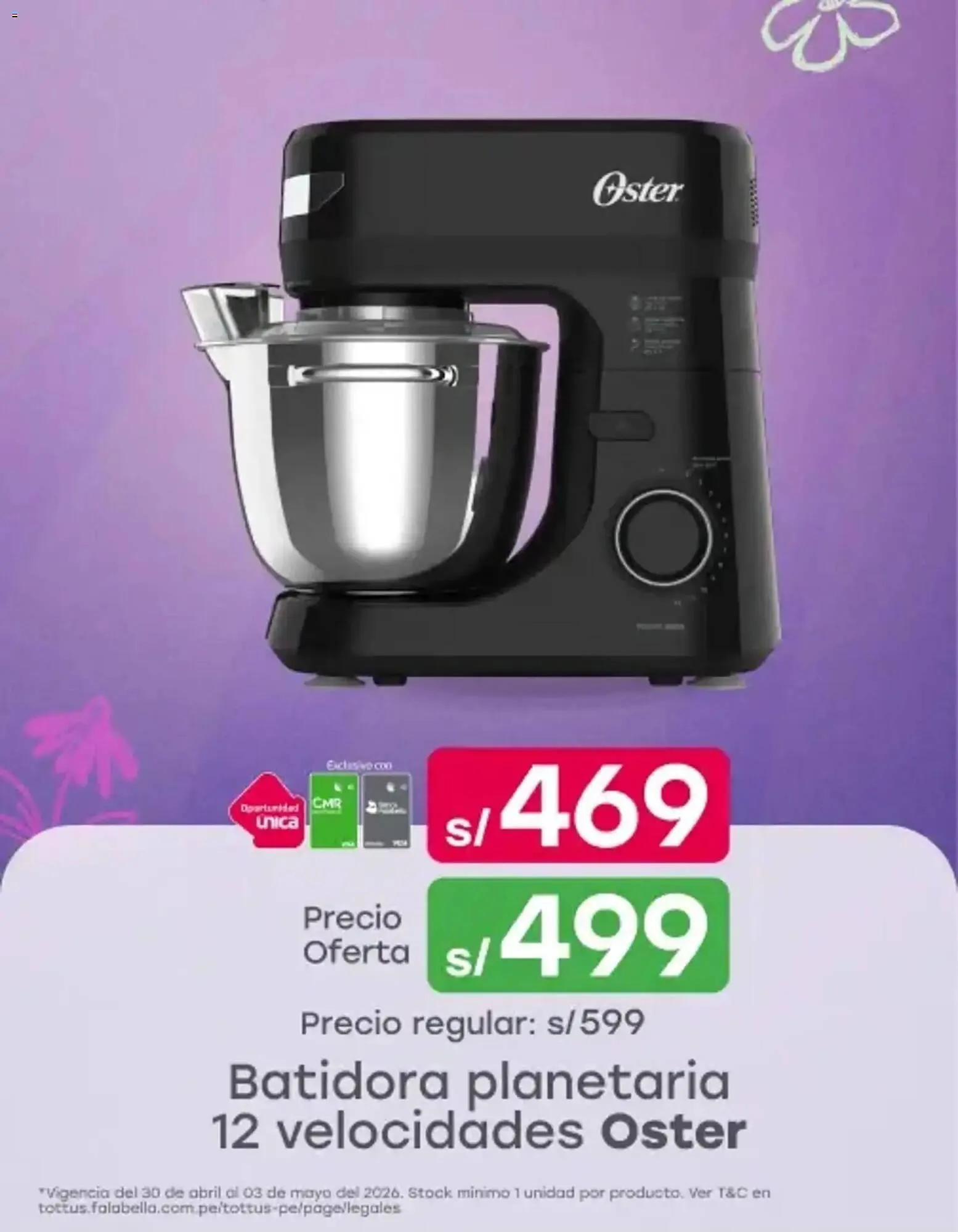 Catalogo de Catálogo Tottus 30 de abril al 4 de mayo 2026 - Pag 1