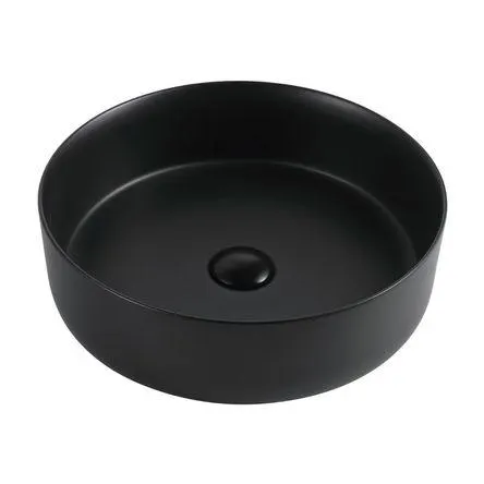 Ovalín de Cerámica NÁPOLES Negro Mate 36x36x11.4cm Orange