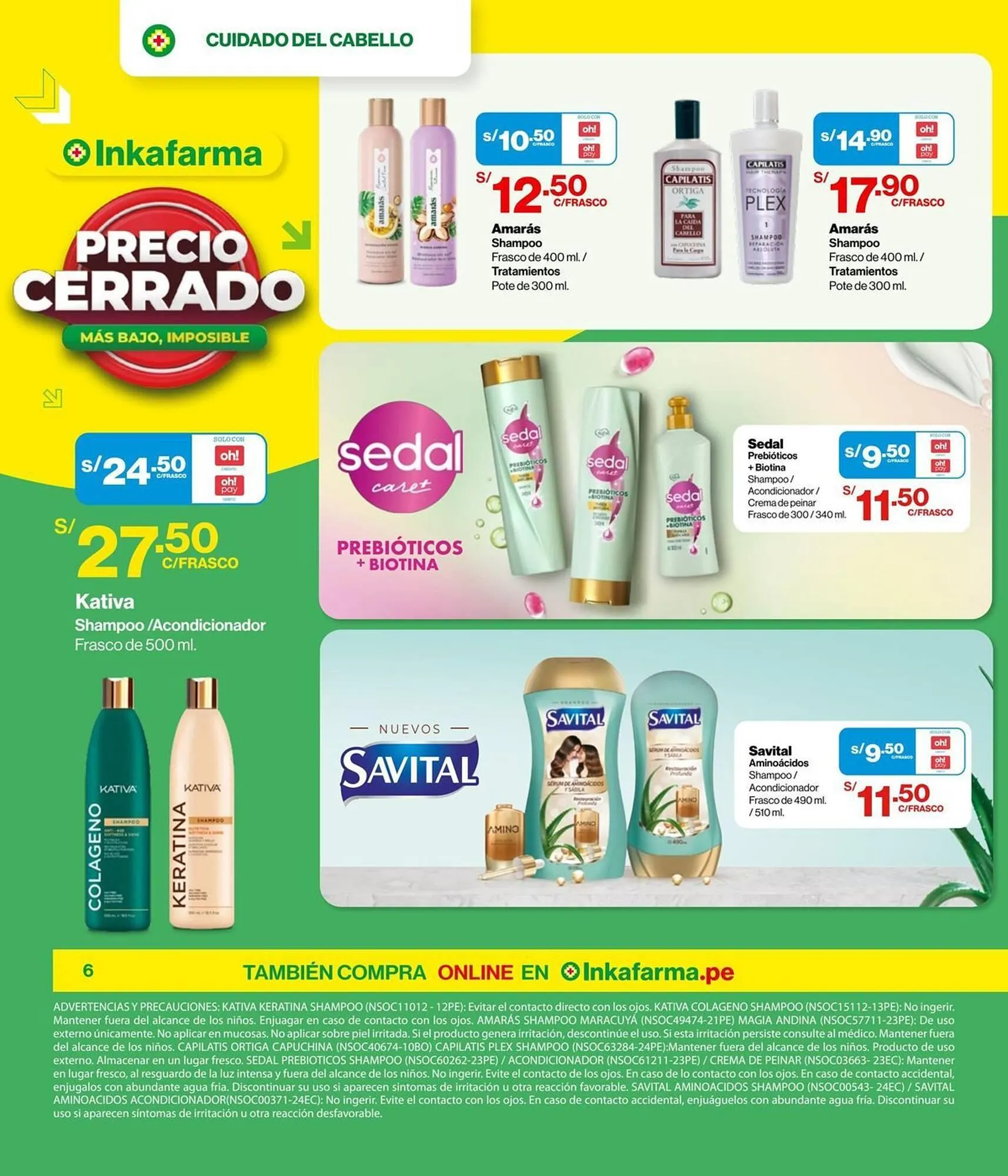 Catalogo de Catálogo InkaFarma 7 de abril al 30 de abril 2025 - Pag 6