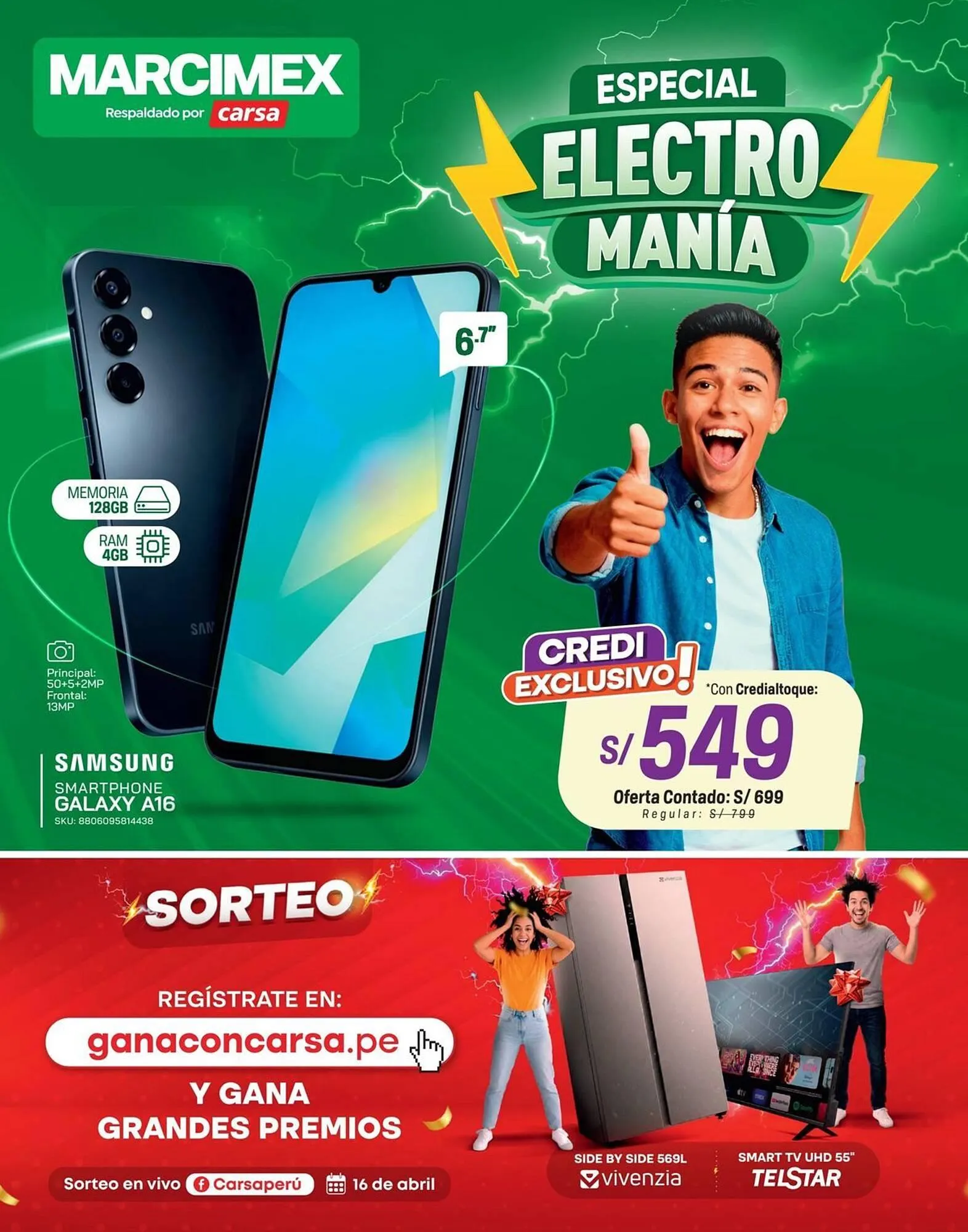 Catalogo de Catálogo Marcimex 16 de abril al 16 de abril 2026 - Pag 1