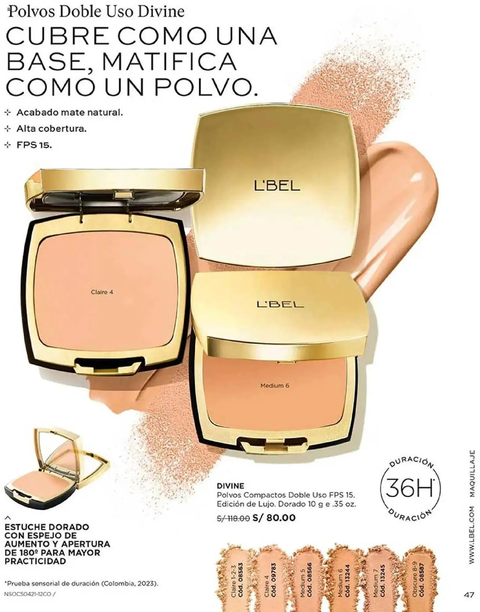 Catalogo de Catálogo L'Bel 18 de diciembre al 8 de enero 2025 - Pag 47