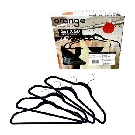 Set x 50 colgadores agamuzados