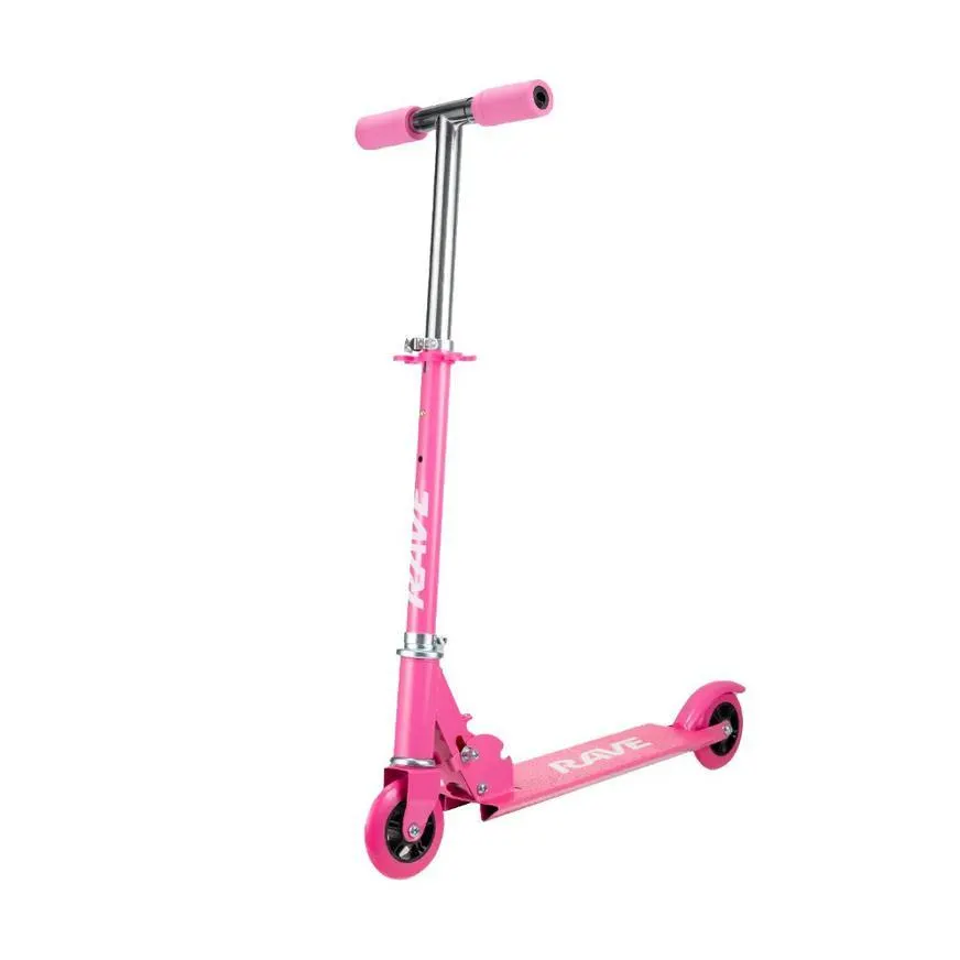 Scooter Rave Con 2 Ruedas Rosado
