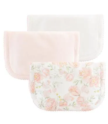 Pack de 3 babitas de 100% Algodón Pima | Colección Pastel Floral