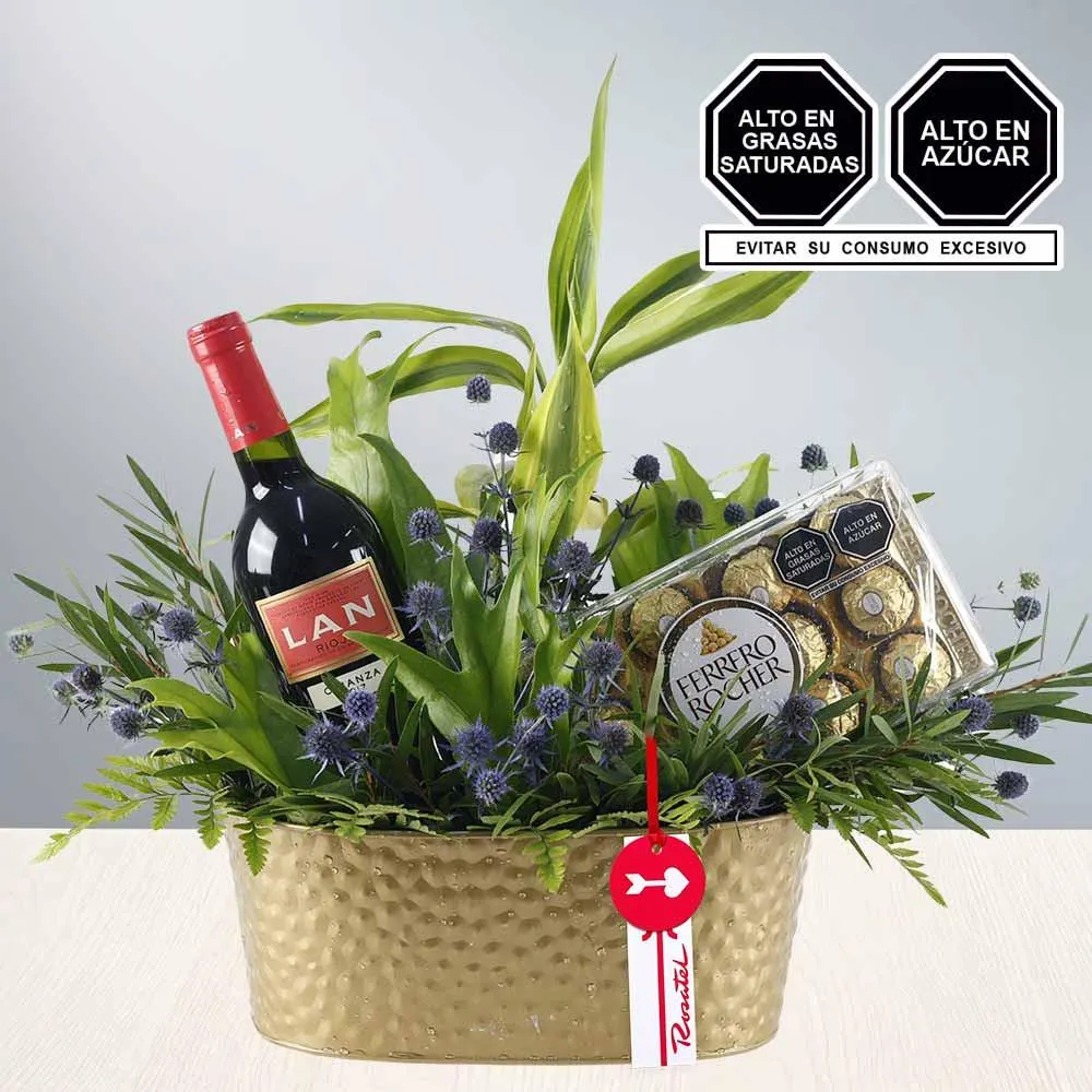 Arreglo Vino Lan y Ferrero