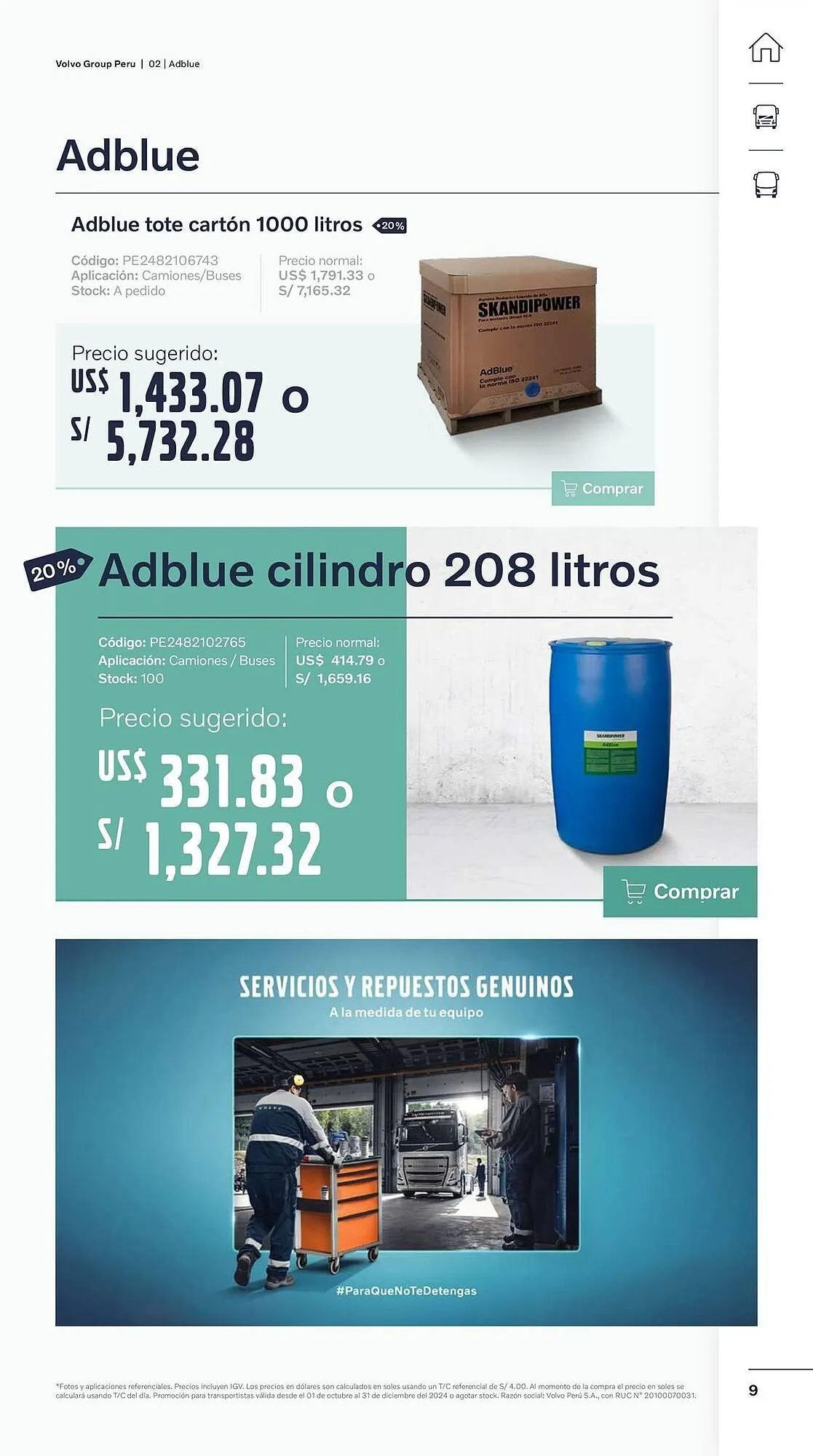 Catalogo de Catálogo Volvo 29 de octubre al 31 de diciembre 2024 - Pag 9