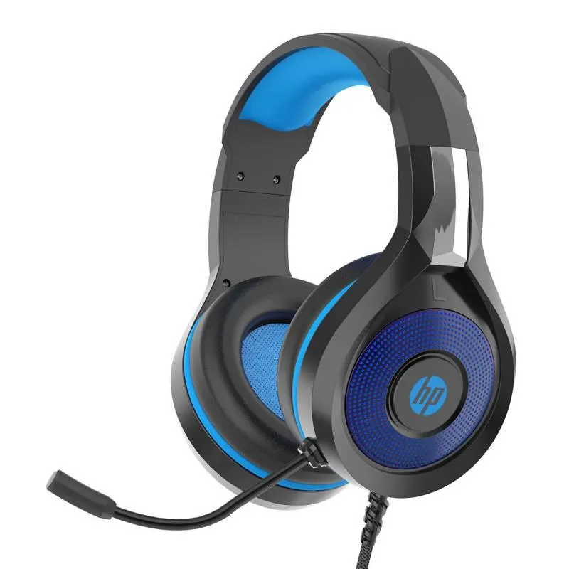 Auriculares USB HP con Micrófono DHE-8010 Negro/Azul