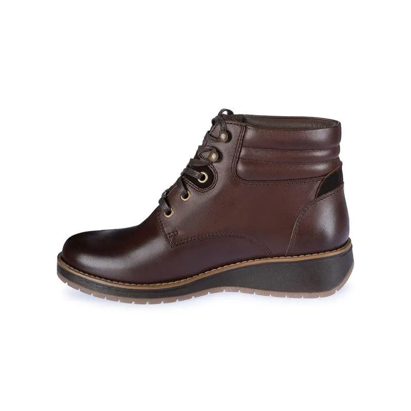 Botin Derby Casual Mujer Cuero Viale Africano
