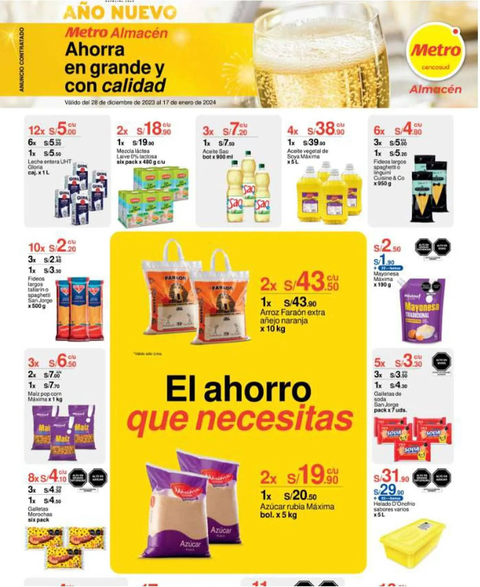 Catalogo de Catálogo Metro 29 de diciembre al 17 de enero 2024 - Pag 1