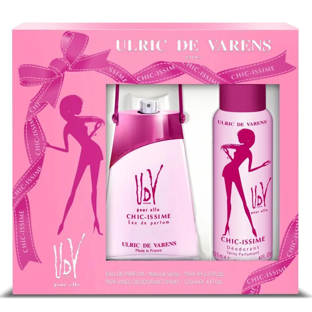 Ulric De Varens Estuche Pour Elle Chic Issime Edp 75 ml + Deo 125 ml