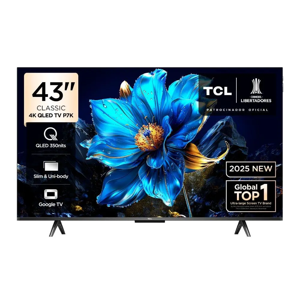 Televisor TCL Smart TV 43" QLED 4K UHD 43P7K