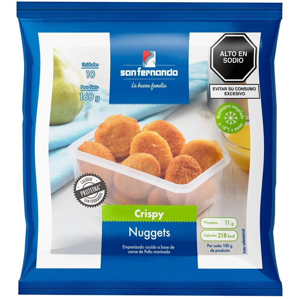 Nuggets de Pollo Crispy San Fernando Paquete 10un