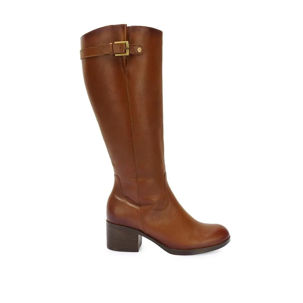 Bota Alta Jodhpur Casual FER-2530 Miel Viale Cuero