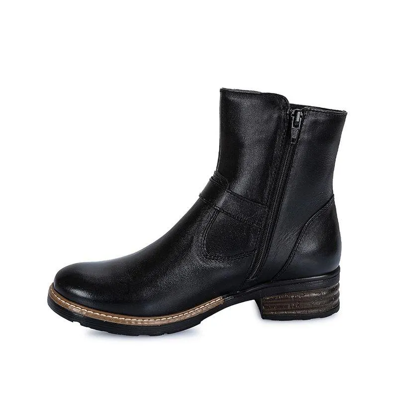 Botin Jodhpur Casual Mujer Cuero Viale Negro