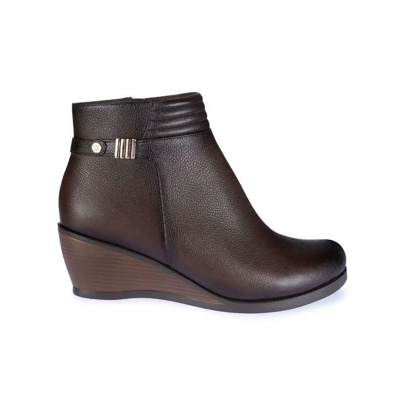 Botin Derby Casual Mujer Cuero Viale Africano
