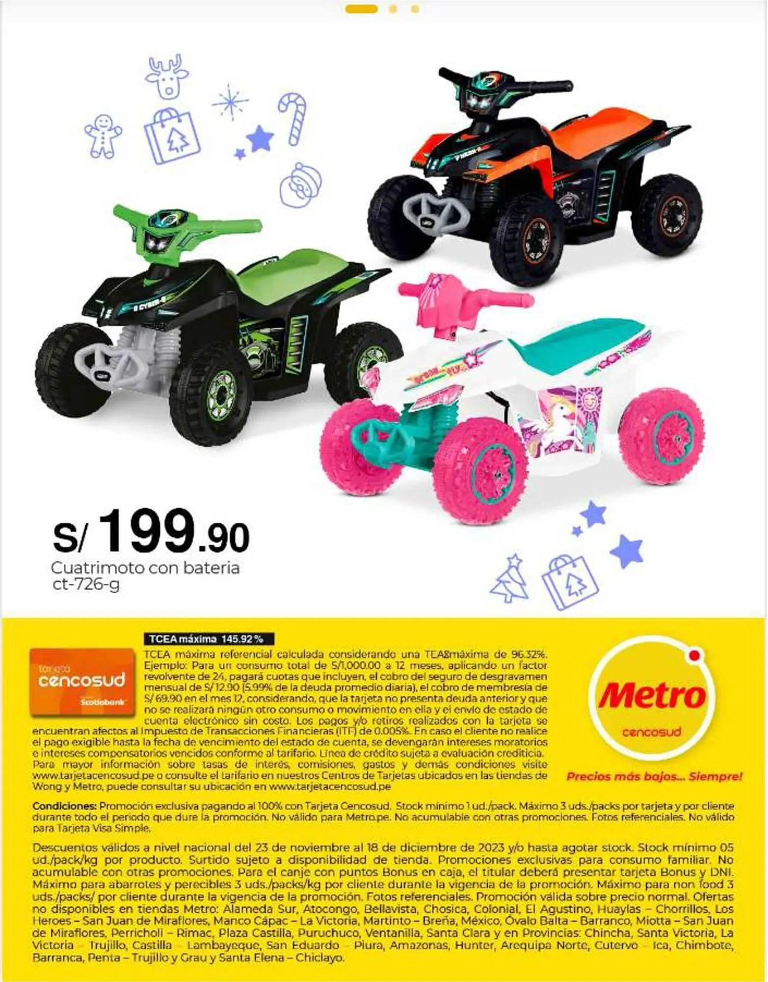 Catalogo de Catálogo Metro 27 de noviembre al 18 de diciembre 2023 - Pag 104