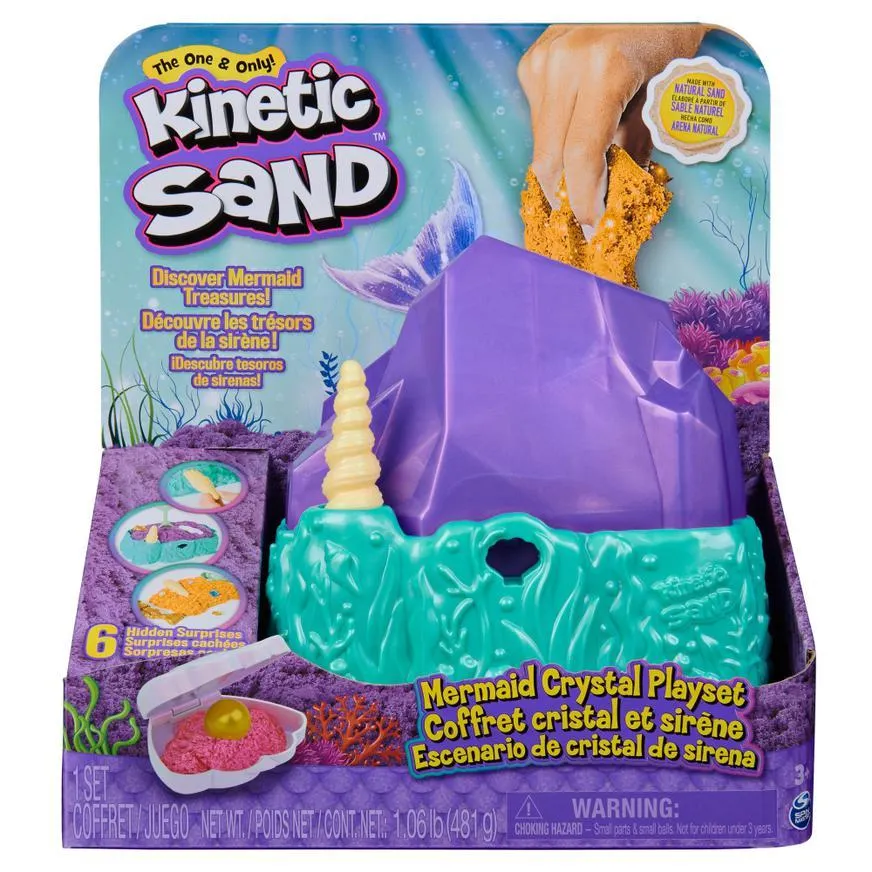 Set De Juego Kinetic Sand Sirena De Cristal