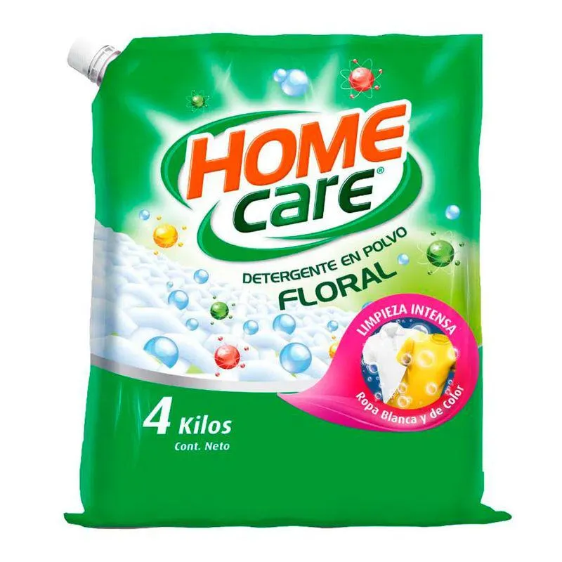 Detergente en Polvo Home Care Floral 4 Kg