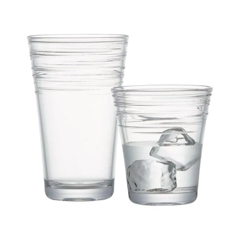 Vaso Acrílico para Whisky Doble Remolino