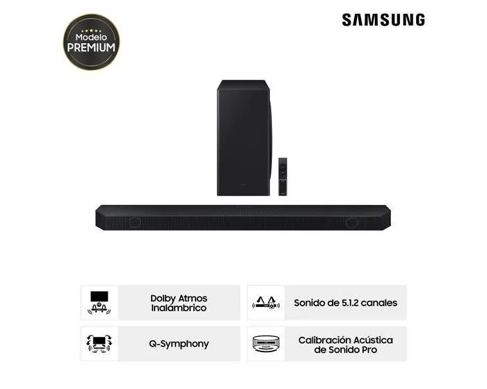Soundbar Samsung Wifi + Bluetooth 5.1.2 CH HW-Q800D (2024)