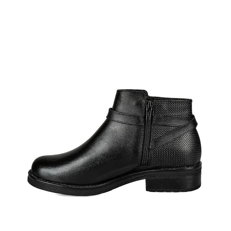 Botin Jodhpur Casual Mujer Cuero Viale Negro