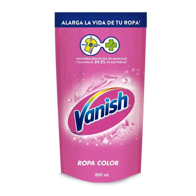Quitamanchas Líquido VANISH Ropa Color Doypack 800ml