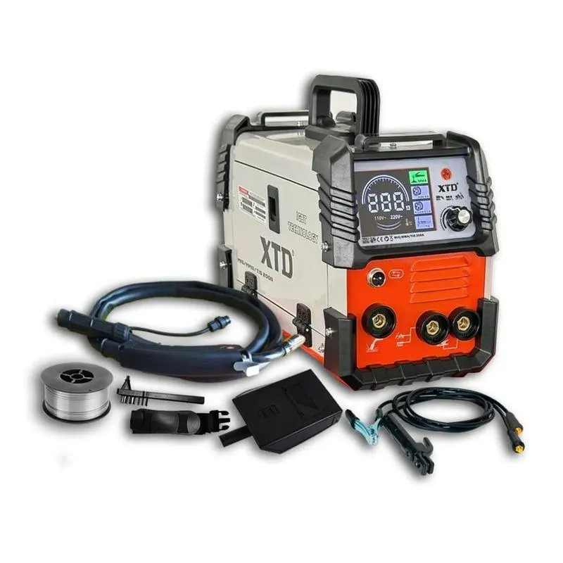 Soldadora Inversora Mig 200A XTD Suelda Sin GAS + Fotosensible