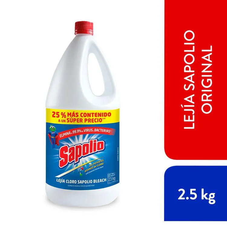 Lejia Cloro Sapolio Original 2.5Kg