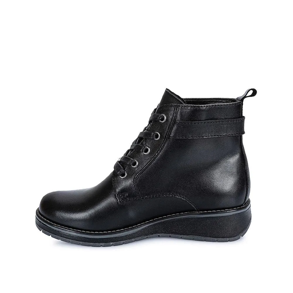 Botin Derby Casual RUSSO-2403 Negro Viale Cuero