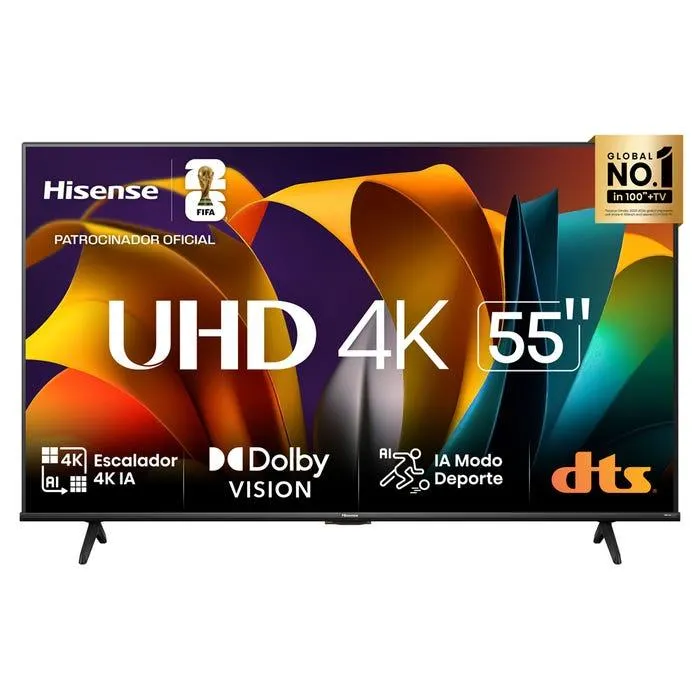 TV Hisense 55" LED 4K UHD Vidaa 55A6N