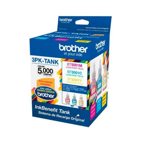 Pack de tinta Brother 3PK-Tank