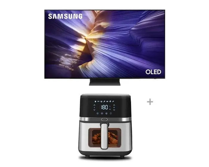 Televisor Samsung Smart TV 55" OLED 4K UHD Vision AI QN55S90FAGXPE + Olla Freidora Digital Miray OFM-114 5.5L (GRATIS)