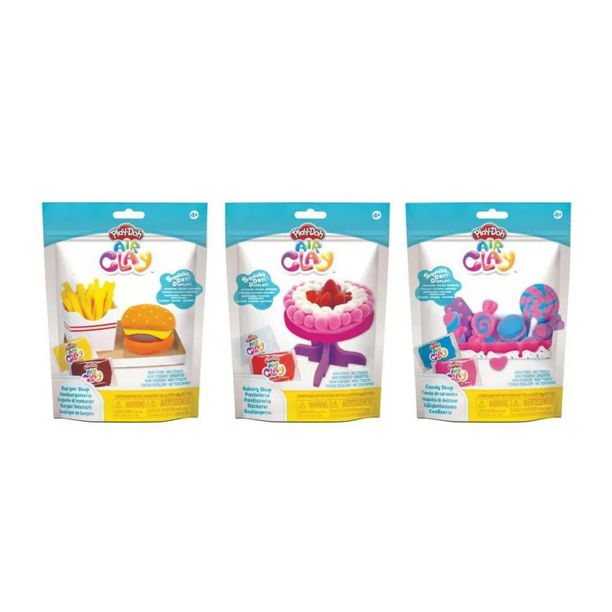 Masas Y Plastilinas Play Doh Air Clay Comida Surtido
