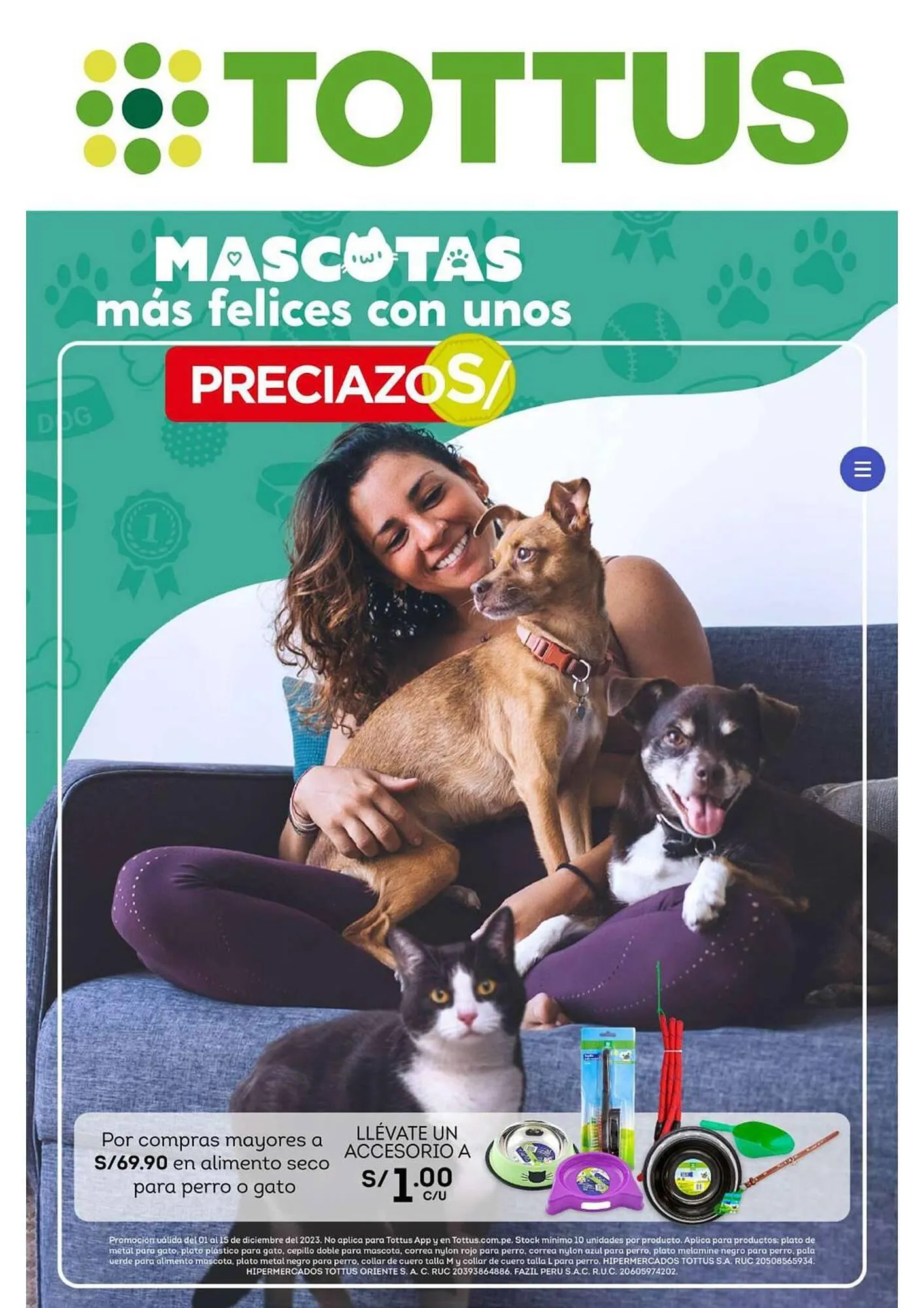 Catalogo de Catálogo Tottus 5 de diciembre al 15 de diciembre 2023 - Pag 1
